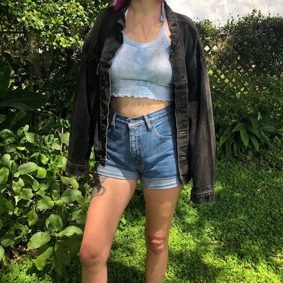 Vintage Levi’s S M L trucker black jean jacket - Picture 3 of 7